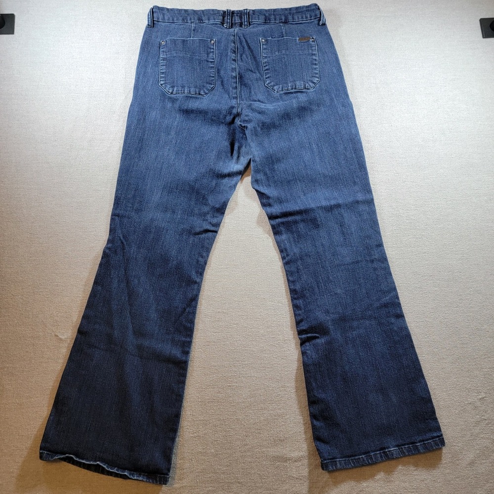 Dear John Denim Trousers Womens 31 Blue Good Flare Leg Stretch Jeans - Picture 5 of 11